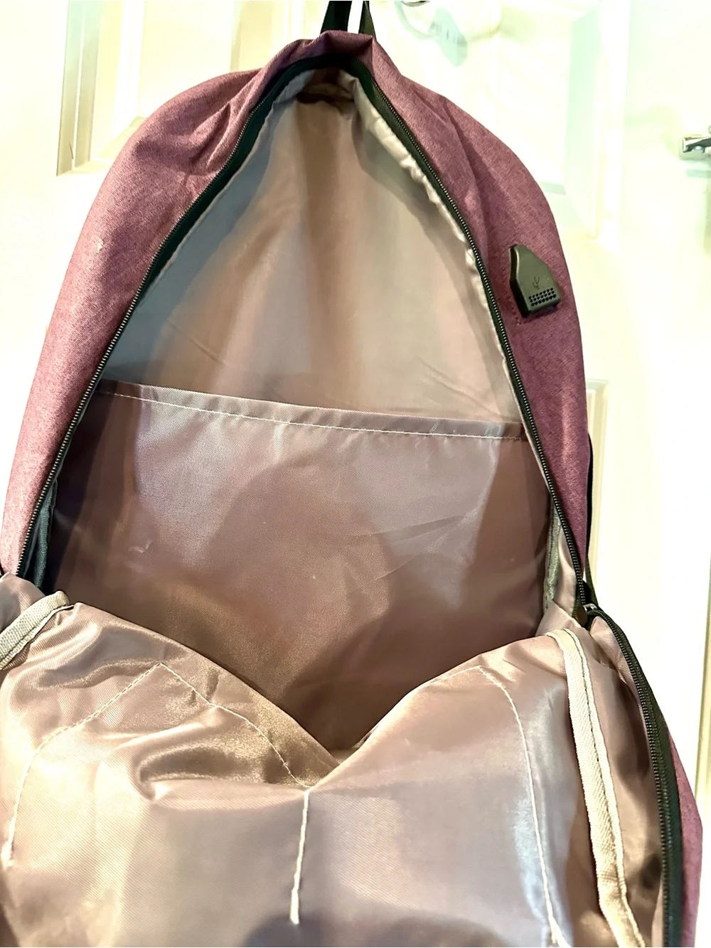 Plum Backpack - Durable 16x23 Everyday Bag by Jinpaidi